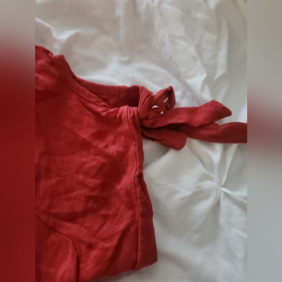 Vintage rusty red bohemian button down shirt - Picture 5 of 7